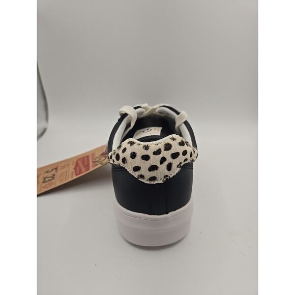 Official Program STW-30 Womens Casual Low Top Sneaker Shoes Black Leopard US 7.5 - Picture 4 of 7